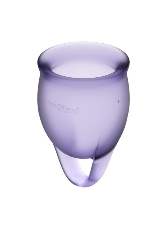 2 coupes menstruelles Satisfyer Light Violet FEEL CONFIDENT - CC597821